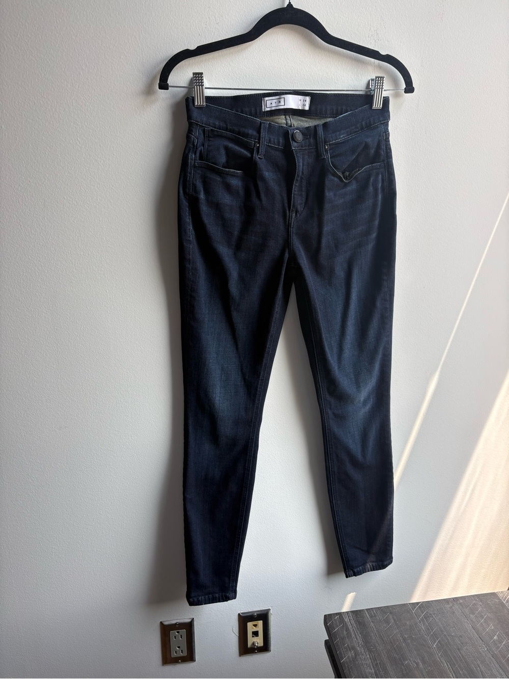 AYR Dark Indigo Skinny Jeans - Picture 2 of 7